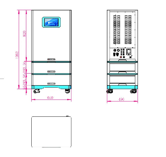 15kw 20kwh 25kwh 30kwh Ess-systeem All in One-systeem Inverter Lithiumbatterie LiFePO4