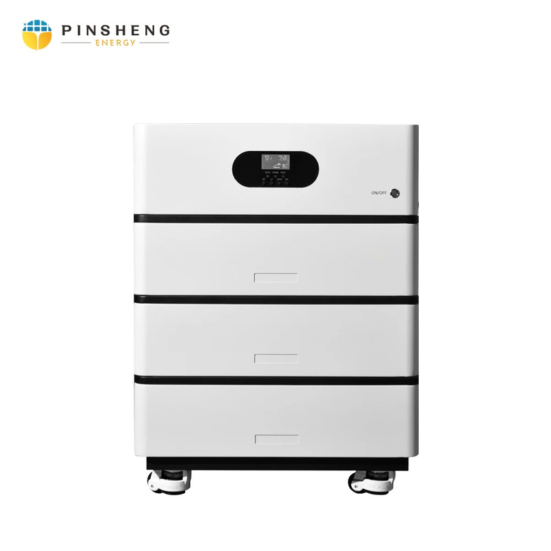 Nieuw ontwerp commercieel 5kw 10kw compleet kit met bluetooth hybride omvormer zonne-energie opslag systeem 51.2V lithiumbatt