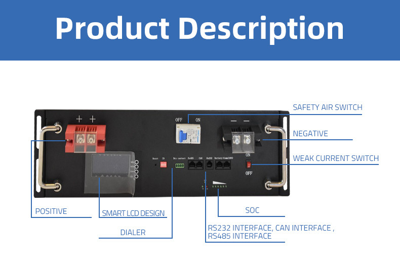 Pinsheng CE goedgekeurd 48V 10KWH 20KWH 30KWH 40KWH zonne-inverterbatterij 51.2V stapelbare LiFePO4 energieopslagbatterij