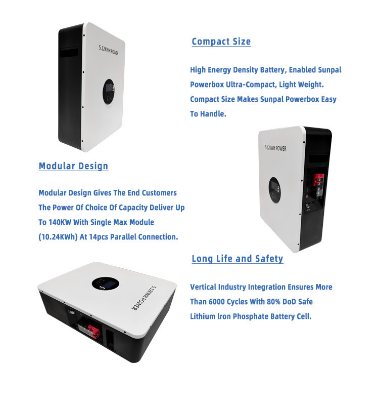 Pinsheng Power Wall Lifepo4 Solar Energy Storage Battery 10Kwh 48V 100Ah 200Ah Lithium Ion Batterijen Solar Powerwall Met Bms