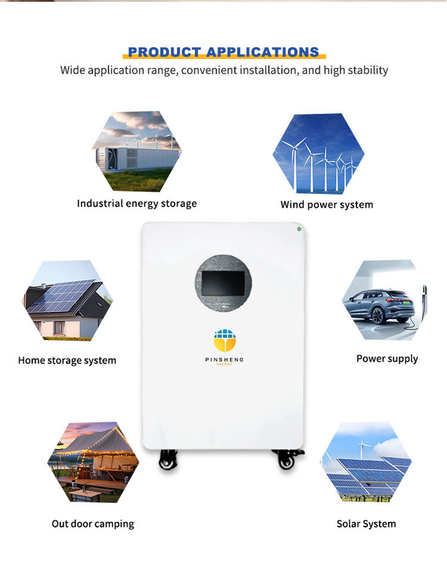 Pinsheng 48V Lithium Ion Batterijen 10Kwh 15Kwh Zonne-energieopslag Systeem 200Ah 280Ah 300AH LiFePO4 Batterijpakket
