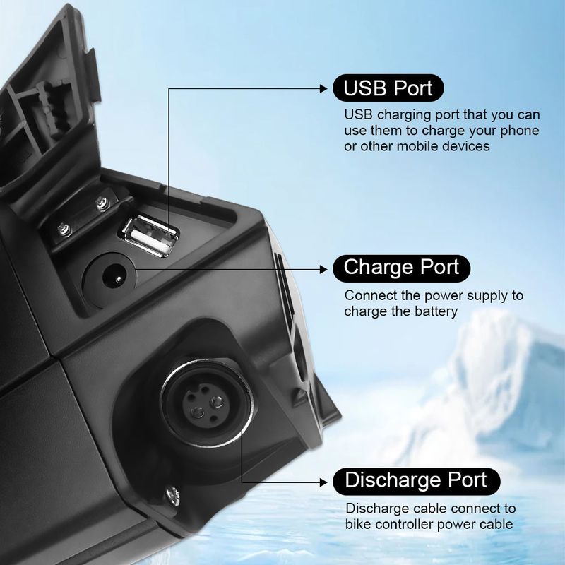 Dorado 36V 30AH 48V 25AH 21700 Cel Ebike Verborgen Batterij Lithium Batterijpakket voor Elektrische Fiets