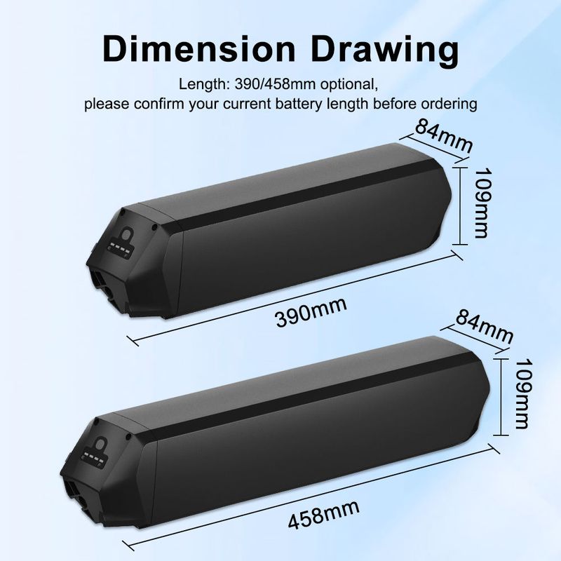 Dorado 36V 30AH 48V 25AH 21700 Cel Ebike Verborgen Batterij Lithium Batterijpakket voor Elektrische Fiets