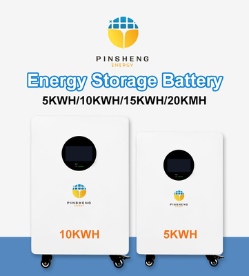 Pinsheng betrouwbare 48V LiFePO4 batterijpakketten 10KWh & 15KWh Zonne-energie opslag met 200Ah, 280Ah, 300Ah opties