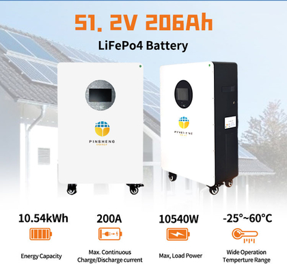 Pinsheng 15kWh 51.2V 280Ah 300Ah Home LiFePO4 Batterijpakket Zonne-energieopslagbatterij voor thuisgebruik