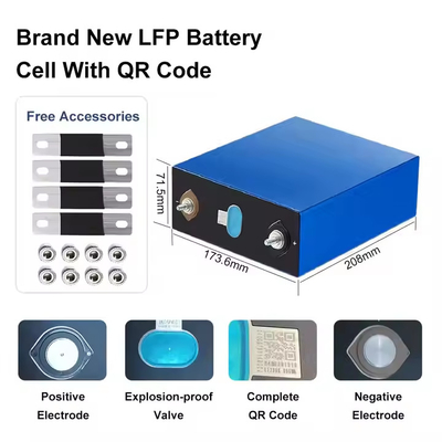 PINSHENG LF280Ah 3.2V Lifepo4 Lithiumbattery Prismatische cel 280Ah 304Ah 314Ah voor energieopslag Zonnecamera